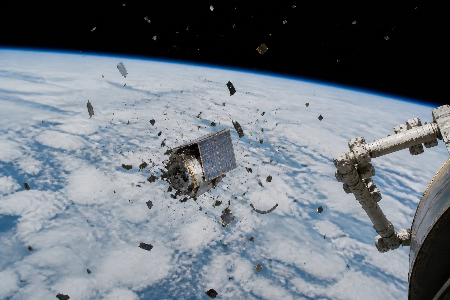 Why does no military smash satellites in orbit anymore?