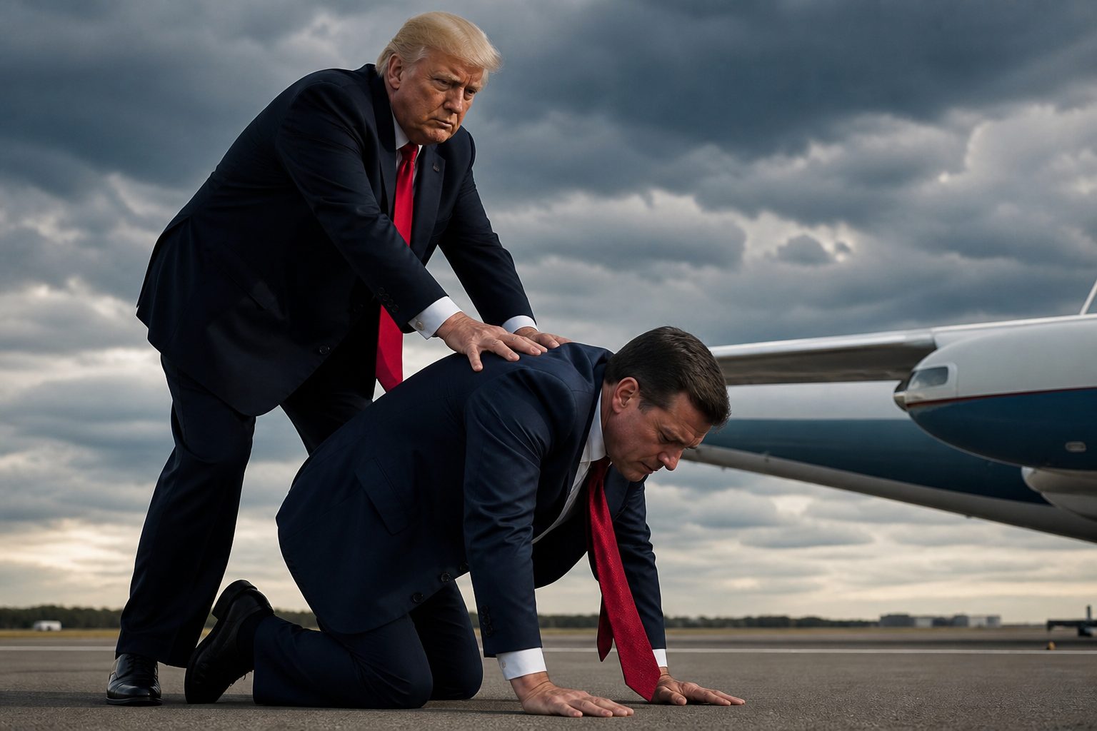 What happens to Republicans who cross him?